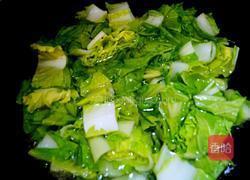 虾炒白菜的做法图解2
