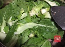 香菇肉片炒江青菜的做法图解4