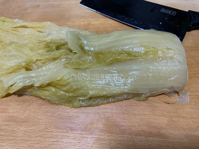 酸菜备用
