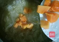 银耳木瓜牛奶的做法图解4