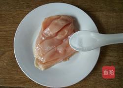 清蒸鸡胸脯肉的做法图解2