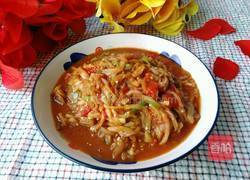 番茄炒茄子的做法图解7