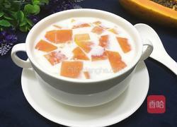 木瓜蒸牛奶的做法图解8