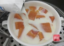 木瓜蒸牛奶的做法图解6
