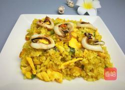 照烧鱿鱼咖哩炒饭的做法图解10
