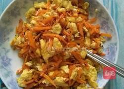 胡萝卜丝炒鸡蛋的做法图解4