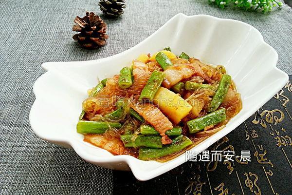 土豆豆角炖粉条