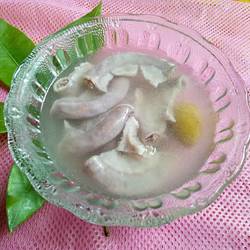 青橄榄炖猪粉肠的做法[图]