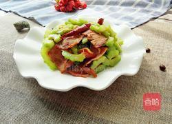 苦瓜炒培根的做法图解9