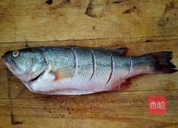 豆瓣酱烧鲈鱼的做法图解2