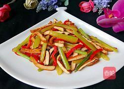 西芹香干小炒的做法图解10