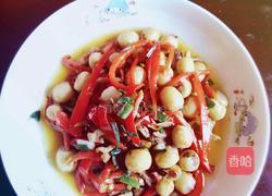 莲米柿子椒烩肉丝的做法图解4