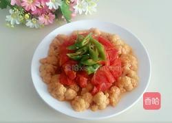 西红柿花菜的做法图解4