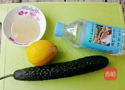 黄瓜柠檬水的做法图解1