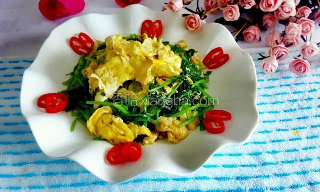 香菜炒鸡蛋