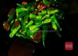 炒秋葵的做法图解5