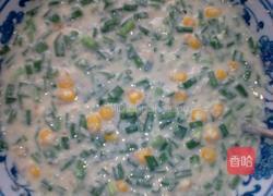 豆渣韭菜玉米饼的做法图解5