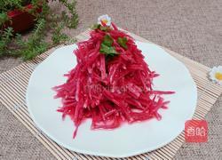 凉拌红心萝卜的做法图解5