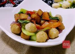 鱼丸鱼豆腐炒时蔬的做法图解8