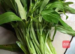 蒜泥空心菜的做法图解1