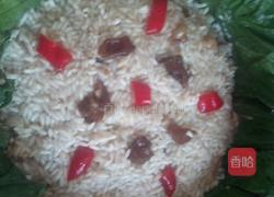 荷叶糯米蒸肉末的做法图解10