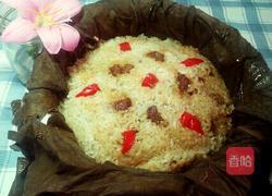 荷叶糯米蒸肉末的做法图解14