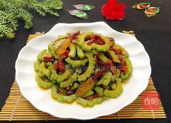 腊肉炒苦瓜的做法图解9