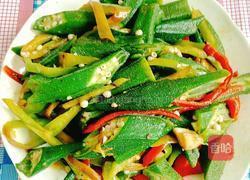 青椒炒秋葵的做法图解10