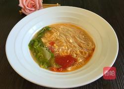 鸡蛋西红柿龙须面的做法图解8