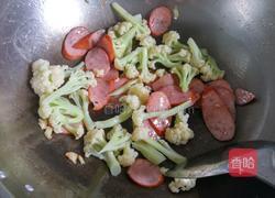 培根炒菜花的做法图解5