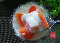 酸奶木瓜的做法图解8