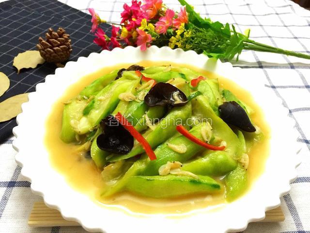 虾皮炒丝瓜