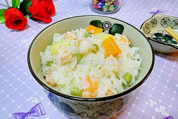 虾仁焖饭