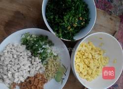 胡萝卜叶素包子的做法图解2