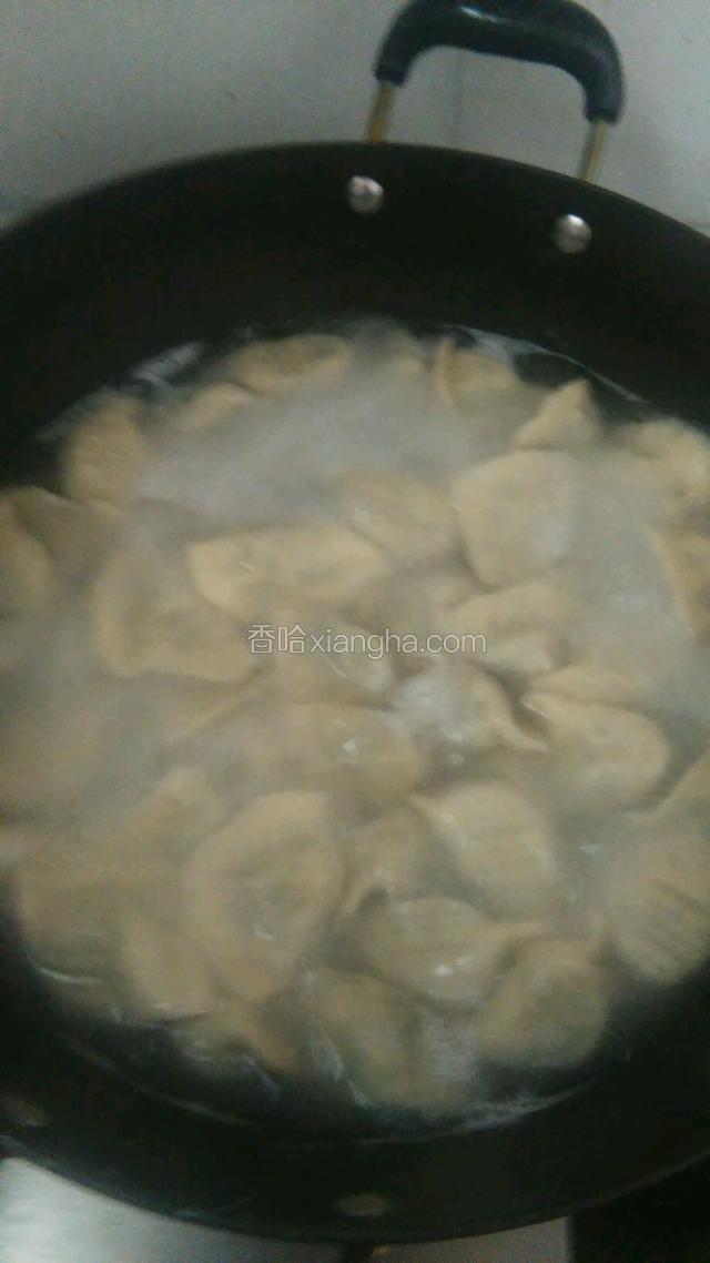 锅内热水，开始煮饺子吧！