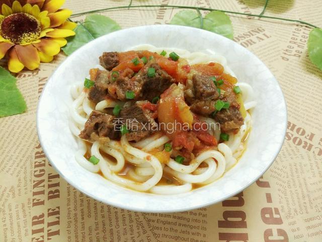红烧牛腩乌冬面