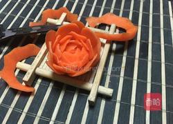 胡萝卜玫瑰花的做法图解9