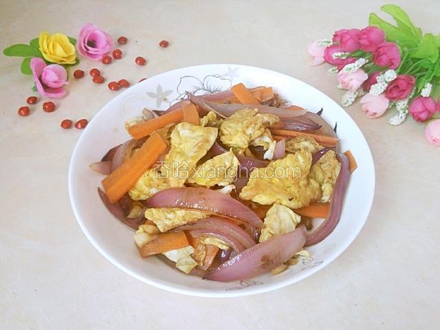 洋葱胡萝卜炒鸡蛋