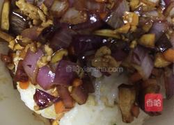 荷叶糯米蒸肉末的做法图解3