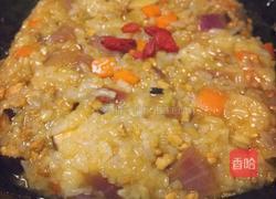 荷叶糯米蒸肉末的做法图解6