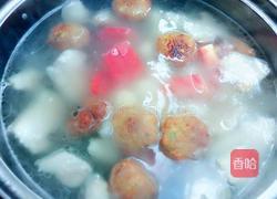 蹄膀菜圆汤的做法图解3