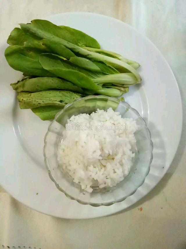 准备好食材。