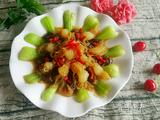 鲜菇油菜炒魔芋结的做法[图]