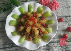 鲜菇油菜炒魔芋结的做法图解5