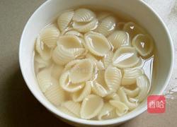 鸡蛋肉丁贝壳粉的做法图解4