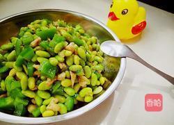 青椒毛豆的做法图解16