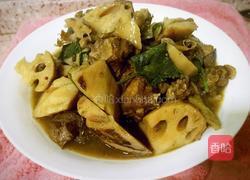 莲藕焖鸭的做法图解4