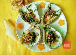 蒜蓉蒸青蚝的做法图解6