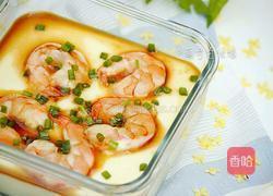 鲜虾蒸蛋的做法图解1