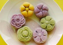 冰皮月饼(紫薯南瓜抹茶)